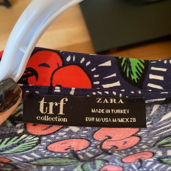 Zara Cherry Print Boxy Blouse - Picture 5 of 5